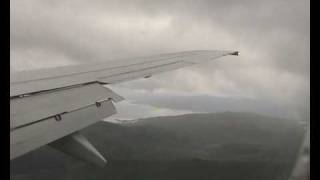 Approach to Evenes Airport in Nordland Norway a cloudy day in June [upl. by Efinnej]