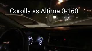 Altima SR 25 vs Corolla xli 20 [upl. by Elinad]