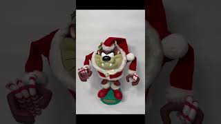 1997 TAZ Tasmanian Devil 13 quot Animated looneytunes Christmas Santa Sings Works [upl. by Lyrej]