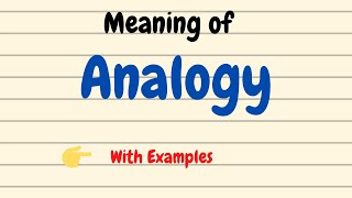 Meaning of Analogy  English Vocabulary Words  UrduHindi [upl. by Orgel]