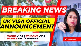 Breaking News NEW UK VISA rules ANNOUNCED  TOUGHER UKVI Immigration [upl. by Trinette]