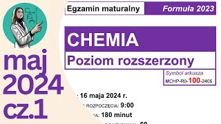 Matura chemia maj 2024  cz1 [upl. by Sim471]