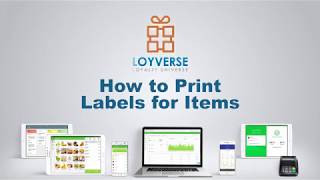 How to Print Labels for Items  Loyverse Inventory [upl. by Eelyek]