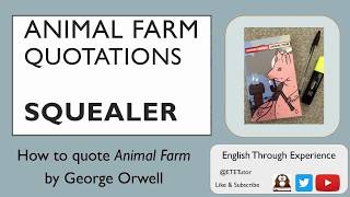 60 Seconds Animal Farm Squealer great for GCSE English Literature [upl. by Aurthur]