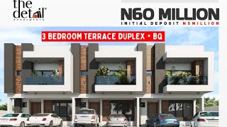 Exquisite 3 Bedroom Terrace Duplex Homes In Lekki Luxury Living on Monastery Road Sangotedo Lekki [upl. by Ruzich]