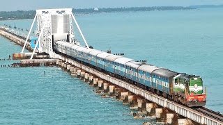 Indias MOST DANGEROUS Rail BRIDGE PAMBAN Rameswaram [upl. by Irolam738]