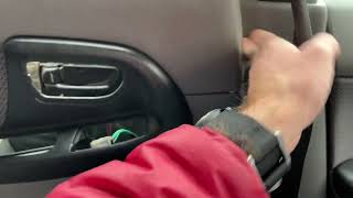 Fix a stuck car door latchlock with the door closed  Subaru Impreza 2001 2002 2003 [upl. by Bennett26]