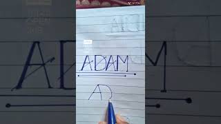 Adam name logo trendingshorts trending [upl. by Aynek]