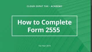 Form 2555 How to fill out  StepbyStep Instructions  Claim Foreign Earned Income Exclusion 2023 [upl. by Martella]