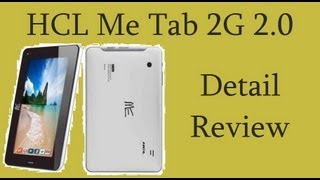 HCL ME Tablet 2G 20 Detailed Review With Gaming Features amp Benchmarks [upl. by Onailimixam268]