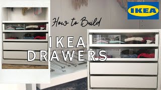 How to Build IKEA Drawers  Komplement Glass front drawer [upl. by Kosak]