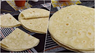 أنجح خبز التورتيلا او الطاكوس صنع منزلي Pain pour Tacos ou Tortilla fait maison [upl. by Einoj998]