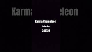 karma chameleon by Culture Club cover [upl. by Haras139]