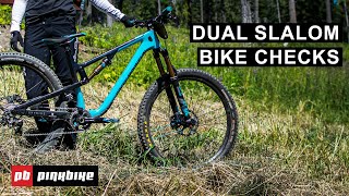 What Is A Dual Slalom Bike 7 Very Different Bike Checks  2020 Crankworx Summer Series [upl. by Yrreg]