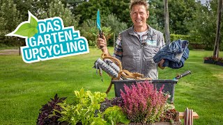 Garten Upcycling Ideen DIY nachhaltig den Garten verschönern [upl. by Daniels589]