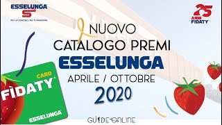 Volantino Catalogo Fidaty Premi Esselunga Aprile Ottobre 2020 [upl. by Nahttam]