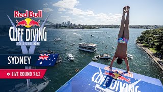 Diving in Sydney AUS  ROUND 23  Red Bull Cliff Diving World Series 2024 [upl. by Notsirk]