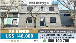 En Venta Apartamento de 3 Dormitorios  Goes [upl. by Ruella633]