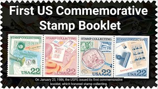 First US Commemorative Stamp Booklet [upl. by Yelreveb]