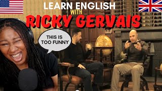 Learn english wRicky Gervais amp Karl Pilkington REACTION [upl. by Yeliab]