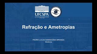 Refração e Ametropias  Liga de Oftalmologia UFCSPA [upl. by Nolyarg]