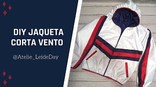 DIY JAQUETA CORTA VENTO  COMO FAZER [upl. by Leak]