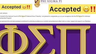 How I Got Into Phi Sigma Pi Honors Society 💜‼️ [upl. by Surazal]