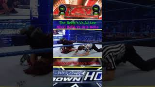 WWE Brie amp Nikki Bella Vs AJ Lee Brie Bella Vs Nikki Bella wwe raw smackdown shortsfeed [upl. by Ynnavoig158]