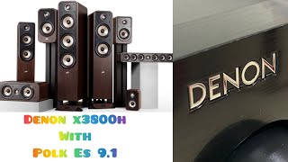 DENON AVC X3800H 94 AVR UNBOXING amp REVIEW IN TAMIL WITH POLK ES 91 WALNUT SPEAKER PACKAGE [upl. by Buine]