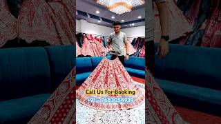 Red Color Bridal Lehenga  Lehenga For Girls  Chandni Chowk Lehenga Market [upl. by Wilkison664]