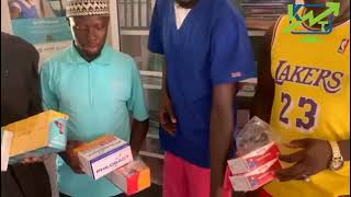 DONATION OF MEDICINE TO A HEALTH POST [upl. by Hanad]