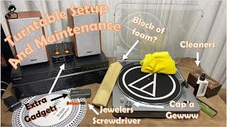 Turntable setup and maintenance  Belt Stylus Speed Amp AudioTechnica ATLP60 ATLP60X ATLP60XBT [upl. by Dierdre347]