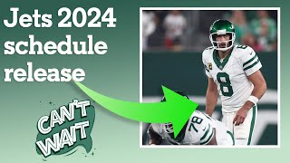 Jets 2024 schedule release [upl. by Ahsenik]