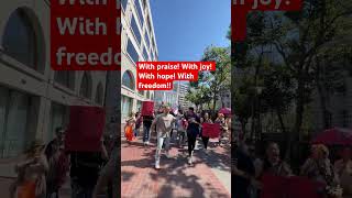 Hundreds of Christians takeover San Francisco 🤯 jesus worship revival [upl. by Nellad698]