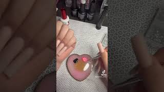 Blooming gel set  fashionnailtech fypシ゚viral acrylicnails nailart nailinspo frenchies [upl. by Rebmik]