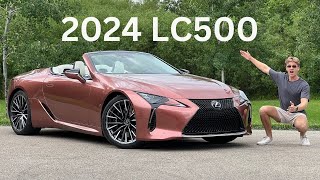 2024 LEXUS LC500 CONVERTIBLE  Finally A Touchscreen [upl. by Jamieson94]