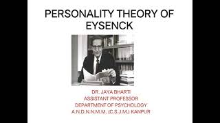 Eysenck Theory of Personality [upl. by Paymar]