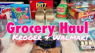 KROGER amp WALMART GROCERY HAUL [upl. by Deane]