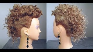 Penteado moicano afro  Mohawk hairstyle african [upl. by Enymsaj]