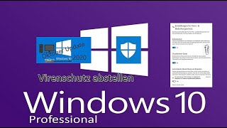 Virenschutz in Windows 10 Herbstversion 2020 abstellen [upl. by Newob]