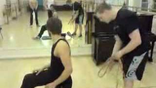 Exercise Band Hip Flexor Stretch [upl. by Hannon799]