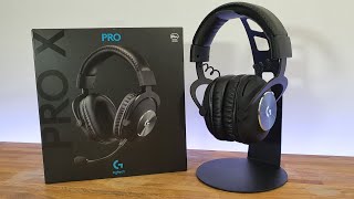 Logitech G PRO X BEST GAMING HEADSET UNBOXING AND SETUP [upl. by Ettevad849]