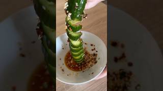 Spicy Spiral Cucumber Salad cucumbersalad veganfood [upl. by Teena]