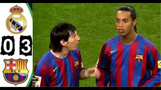 4k Hd Real Madrid 03 Barcelona 2005 All Goals amp Extended Highlights El Clásico Maç Özeti [upl. by Kellene]