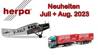 🚚 Herpa Modellauto Neuheiten Juli und August 2023 [upl. by Annirtak459]