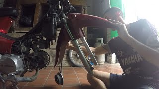 Como reparar barrales de tu moto 110HONDA WAVE NF 100 [upl. by Acassej]