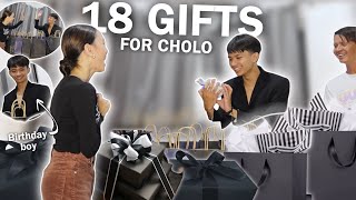 SURPRISING CHOLO WITH 18 GIFTS FOR HIS 18TH BIRTHDAY SOBRANG SAYA NI CHOLO  ROWVERY TRINIDAD [upl. by Osher]