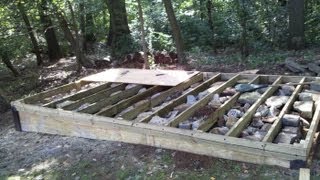 How To Build a Level Shed tiny houses barn foundation platform by Jon Peters [upl. by Grannias]