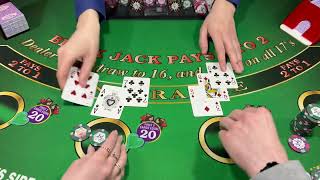 BLACKJACK 1000 BUY IN WINNING SESSION [upl. by Thistle]