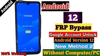 Android 12 FRP Bypass Method 2 Unlock All Phones without pc Mobicel Stylo Premio Hisense itel Tecno [upl. by Annaihr]